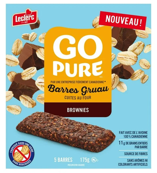 Go Pure Soft Baked Brownies Oatmeal Bars, 175g