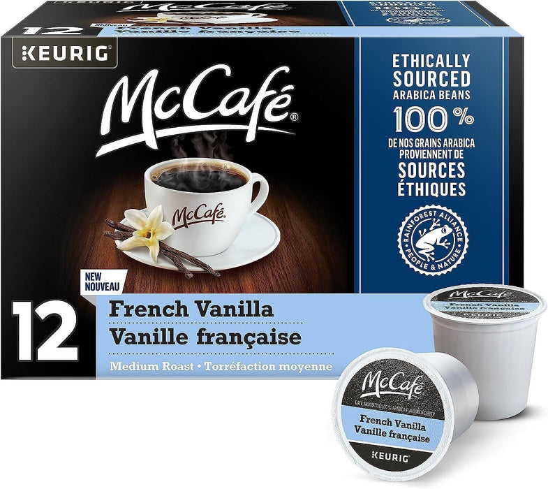 McCafé French Vanilla Medium Roast For Keurig Coffee Makers 12 Count