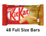 Nestle KitKat Gold Caramelized Chocolate Bar 42g/1.4oz Each 48 Full Size Bars - CanadaGrocery