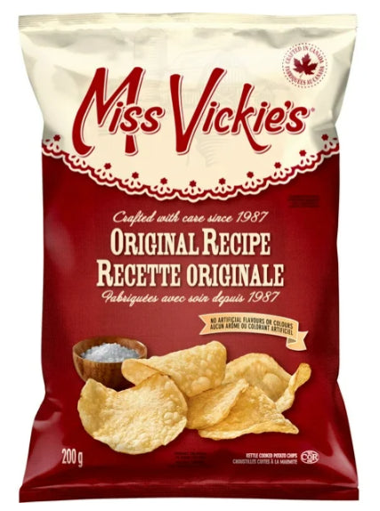 Miss Vickie's Original Recipe Kettle Cooked Potato Chips, 200g