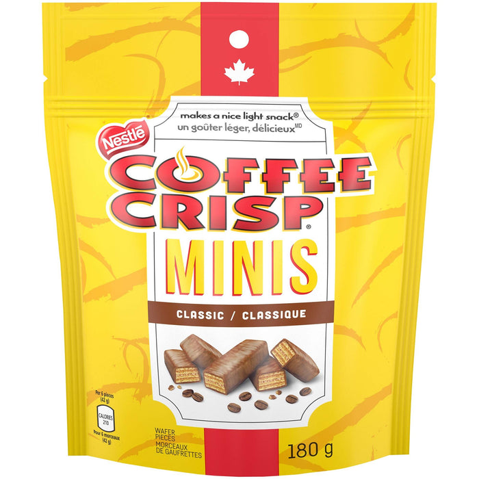 Nestle Coffee Crisp Minis, 180g Pouch