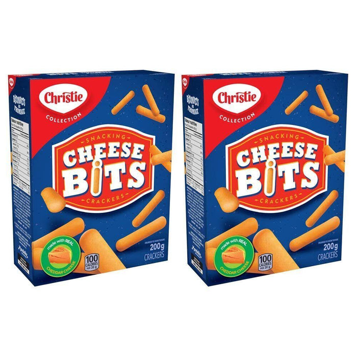 Christie Cheese Bits Snacking Crackers 200g/7oz, 2 BOXES