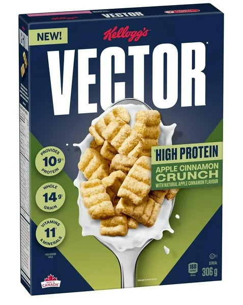 Vector Apple Cinnamon Crunch Cereal, 306g
