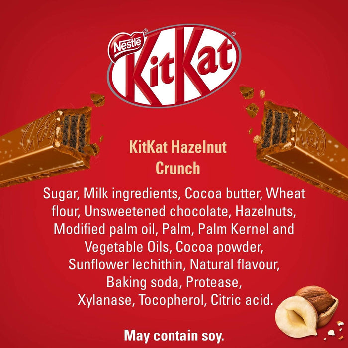 Nestle Kitkat Hazelnut Crunch Wafer Bar, 120g/4.2 oz