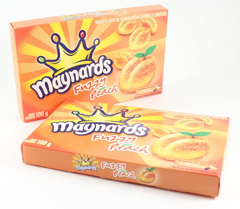 Maynards Fuzzy Peach Candy, 100g Each 2 Boxes