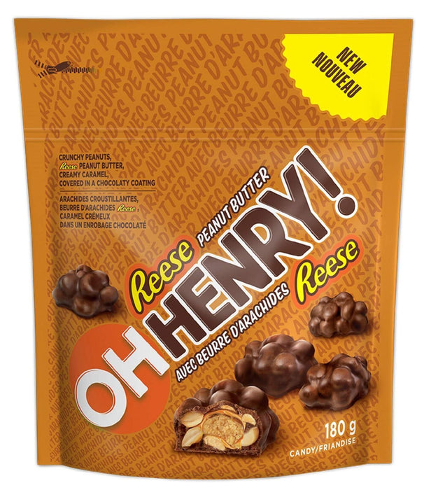 OH HENRY! Bite Sized Pieces with REESE Peanut Butter 180g/6.3oz, Canadian - CanadaGrocery