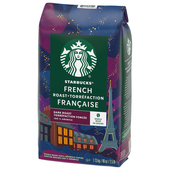 Starbucks French Dark Roast Whole Bean 100% Arabica Coffee 1.13 Kg (40 oz.)