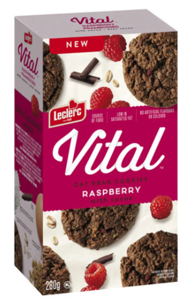 Vital Cocoa Oat Bran Cookie Raspberry 280g