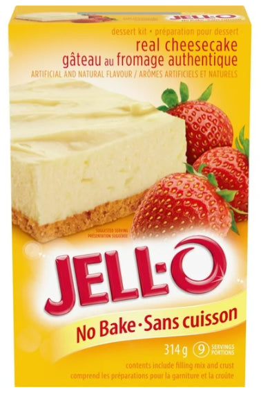 Jell-O No Bake Classic Cheesecake Dessert Kit, 314g