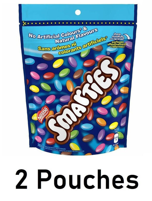 Nestle Smarties Candy Covered Chocolates 203g Each 2 Count From Canada