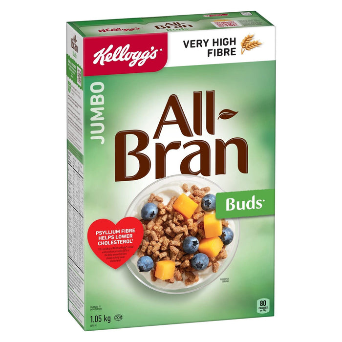 Kellogg's All-Bran Buds Cereal, 1050g/2.53 Pounds {Canadian Product}