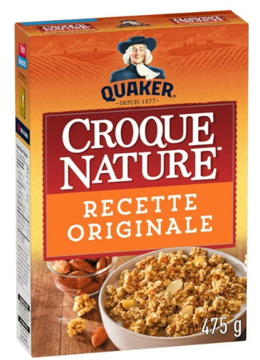 Quaker Harvest Crunch Original Granola Cereal, 475g