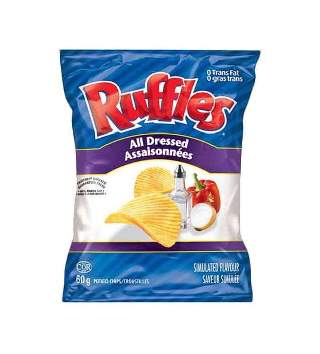 Ruffles All Dressed Potato Chips 60g/2.1oz Each 36 Bags