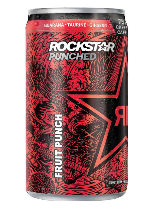 Rockstar Punched Fruit Punch Energy Drink 222ml Each 6 Cans