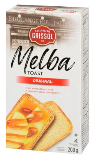 Boulangerie Grissol Melba Toast Plain Original, 200g