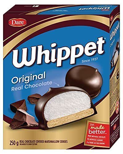 Whippet Original Chocolate Covered Marshmallow Cookies,250g/9oz