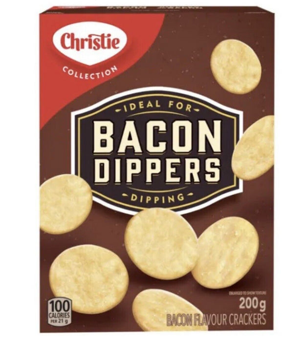 Christie Bacon Dippers Crackers, Ideal for Dipping, 200g/7.05oz Each 6 Boxes