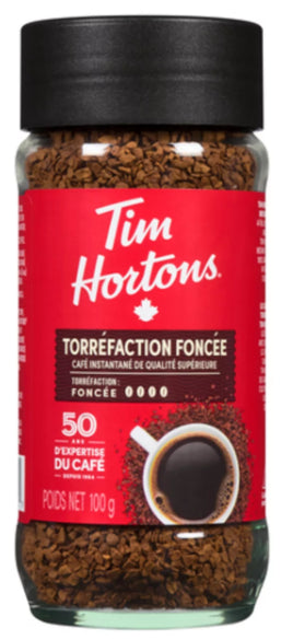 Tim Hortons Instant Coffee Premium Dark Roast 100g