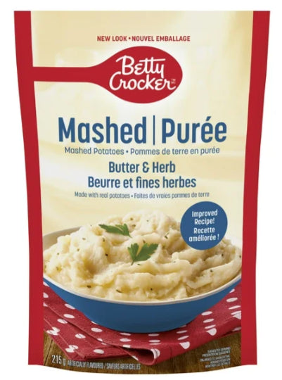 Betty Crocker Mashed Potatoes Butter and Herb, 215g