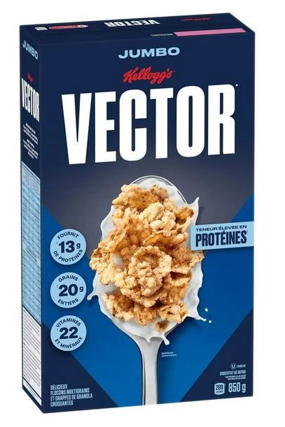 Kellogg's Vector Protein Breakfast Cereal, Jumbo, 850g