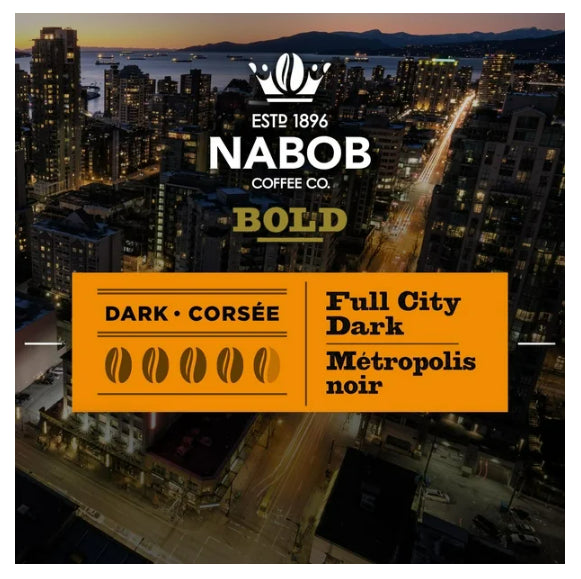 Nabob Full City Dark Coffee 100% Compostable Pods, 30 Count, 292g