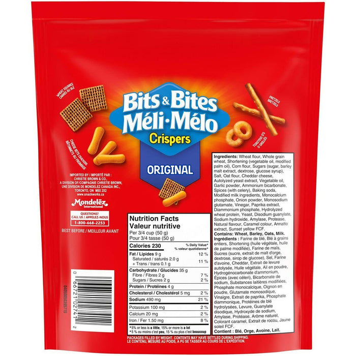 BITS & BITES Original Flavor Snack & Cracker Mix 145g