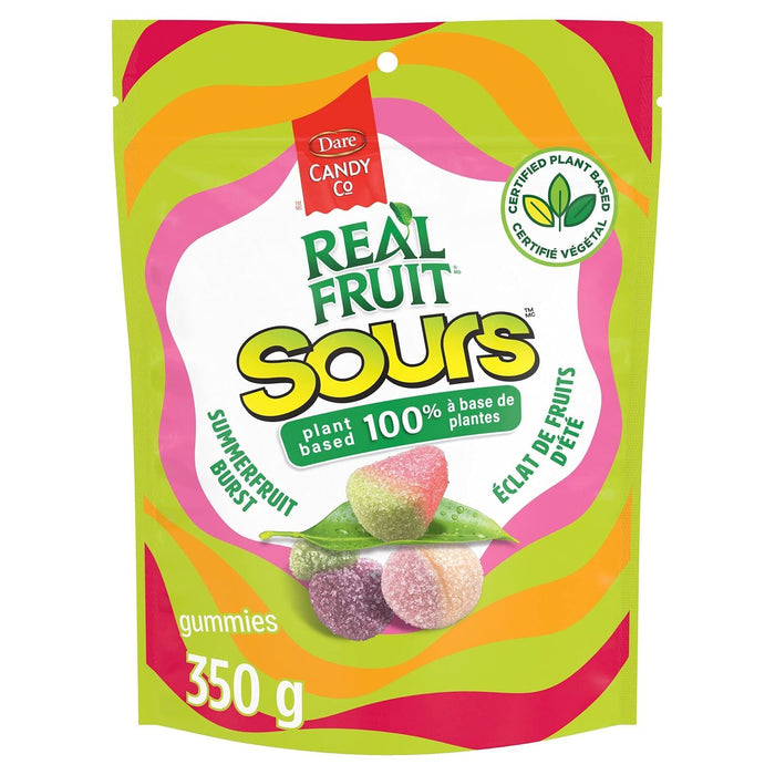 Realfruit Sours Summerfruit Burst Candy 350g Bag