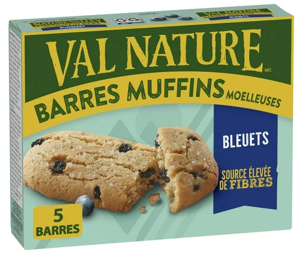 Nature Valley Soft-Baked Muffin Bars, Blueberry, 5ct, 175g