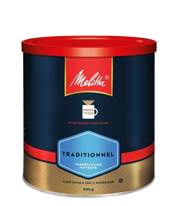 MELITTA Traditional Medium Roast Coffee 100% Arabica Coffee Beans Kosher 930g