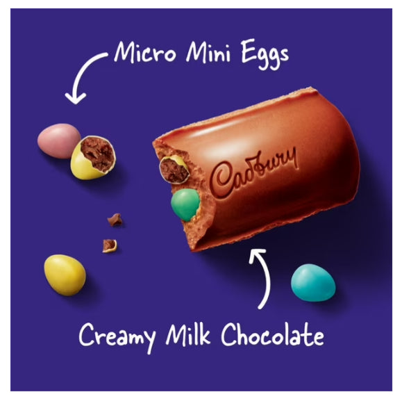 Cadbury Dairy Milk, Milk Chocolate Minis with Cadbury Mini Eggs Candy 42g