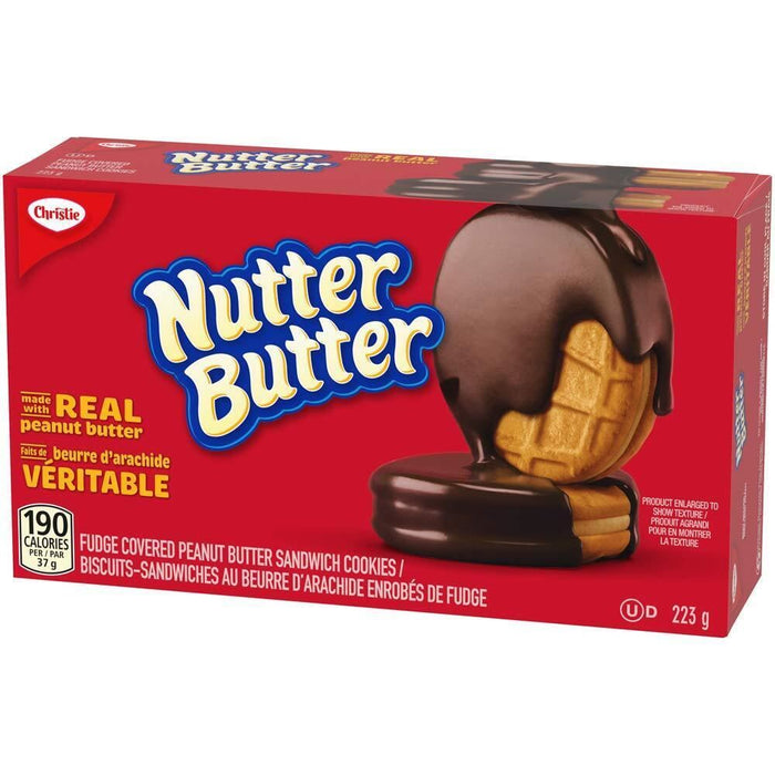 Christie Nutter Butter Fudge Covered Cookies, 223g/7.9oz