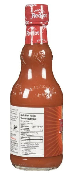 Frank's RedHot, Hot Sauce, Original, 354mL (Imported From Canada)