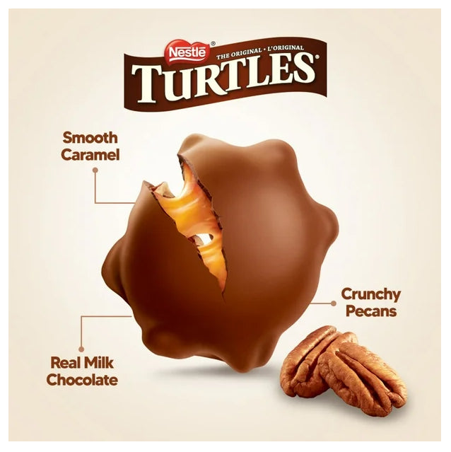 Nestle Turtles Classic Recipe Chocolates Share Bag, 160g