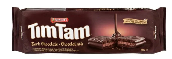 Arnott's Tim Tam Dark Chocolate Cookies, 200g