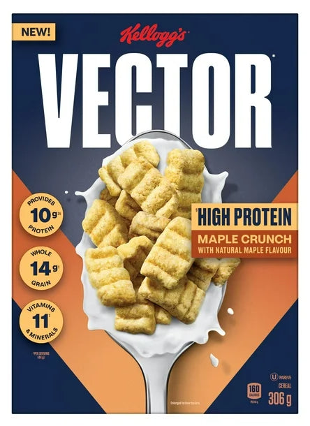 Kellogg's Vector Protein Maple Cereal, 306g