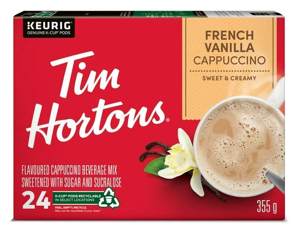 Tim Hortons French Vanilla Cappuccino K-Cups 24ct, 355g