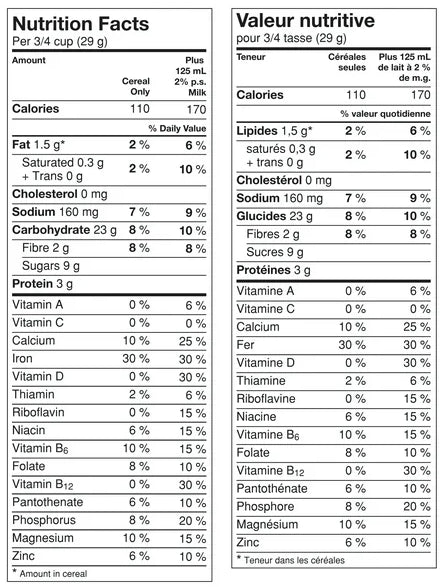 Canadian Honey Nut Cheerios Breakfast Cereal, Family Size, Whole Grains, 725g