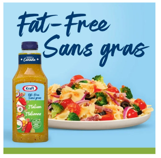 Kraft Fat Free Italian Salad Dressing, 425ml