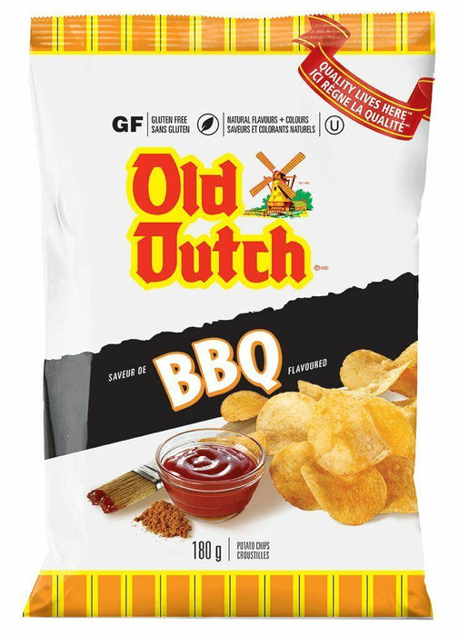 Old Dutch BBQ Chips Large Size 235g Each 6 Bags