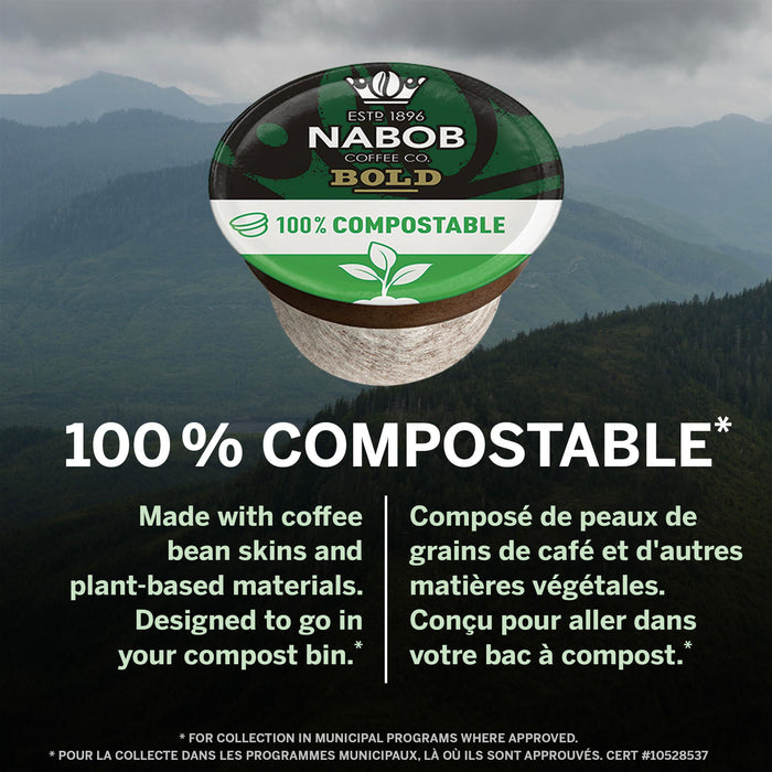 Nabob Full City Dark Coffee, 4 Boxes of 30 K-Cup Pods (120 Total)