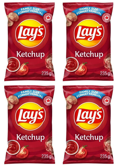 Lay's Ketchup Flavored Potato Chips, 220g (4 Pack)