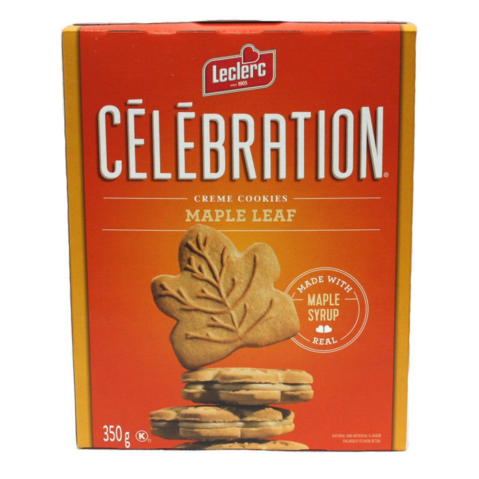 Leclerc Celebration Maple Leaf Creme Cookies 350g