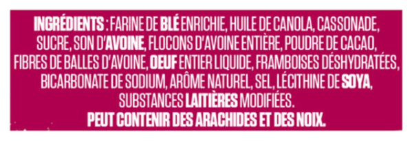 Vital Cocoa Oat Bran Cookie Raspberry 280g