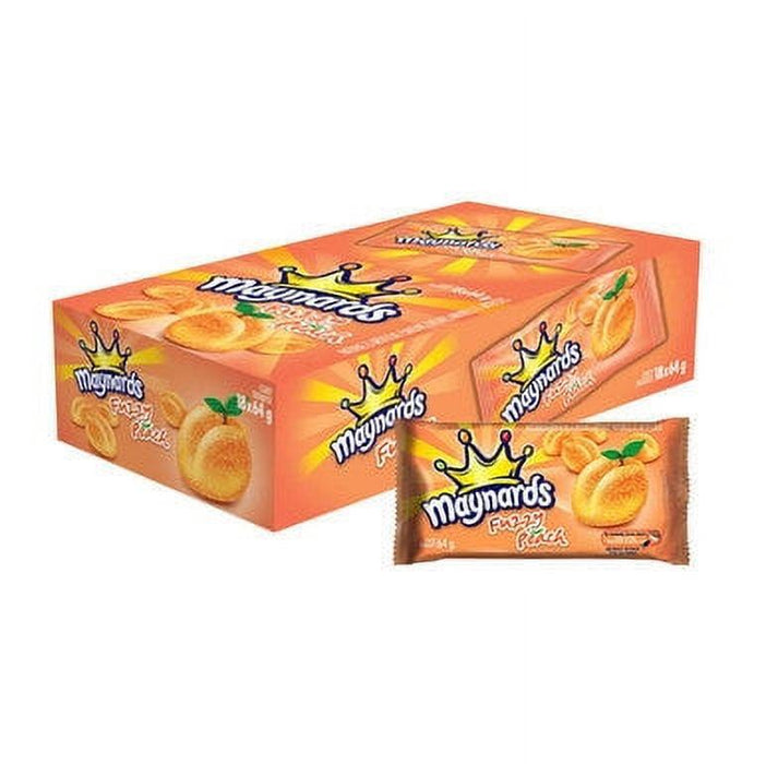 Maynards Fuzzy Peach Gummy Candies 64g Each 18 Bags