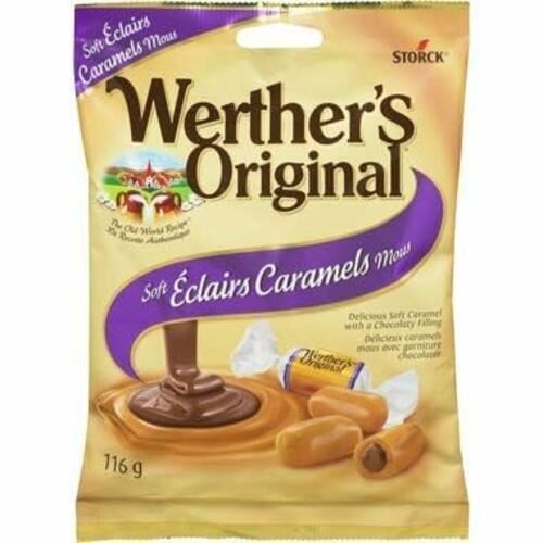 Werther's Original Soft Eclairs Caramel Candies, 116g/4.1oz,