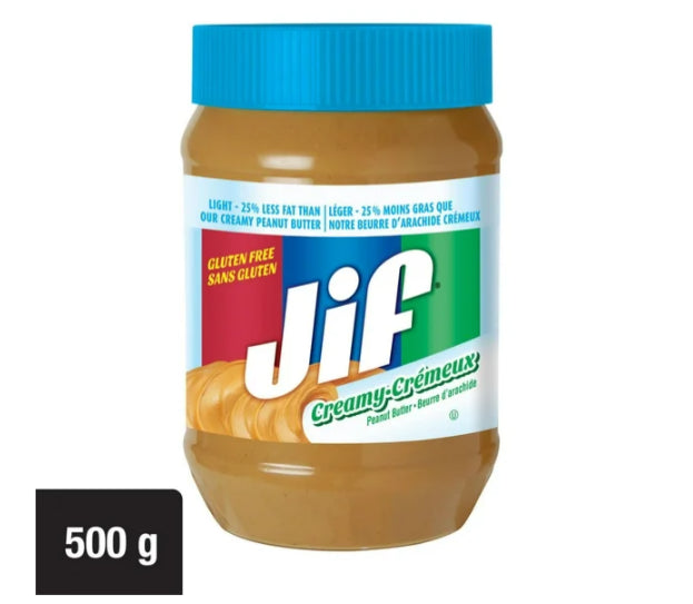 Jif Light Creamy Peanut Butter, 500g