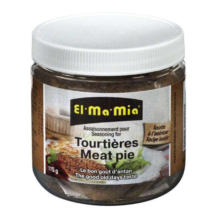 El Ma Mia Seasoning for Tourtieres / Meat Pie 115g Each 3 Jars