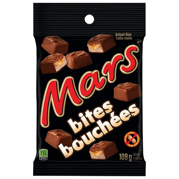 Mars Bars Bite Size 109g/3.84oz Bag - CanadaGrocery