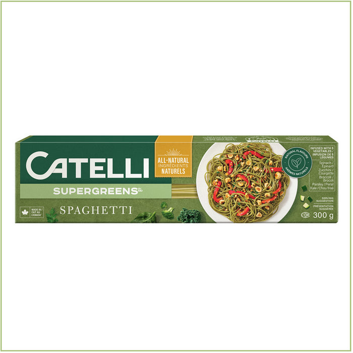 Catelli SuperGreens Spaghetti Pasta, 300g/10.6oz