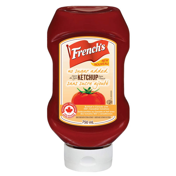 French's, Tomato Ketchup, No Sugar Added, 750ml/25.4oz